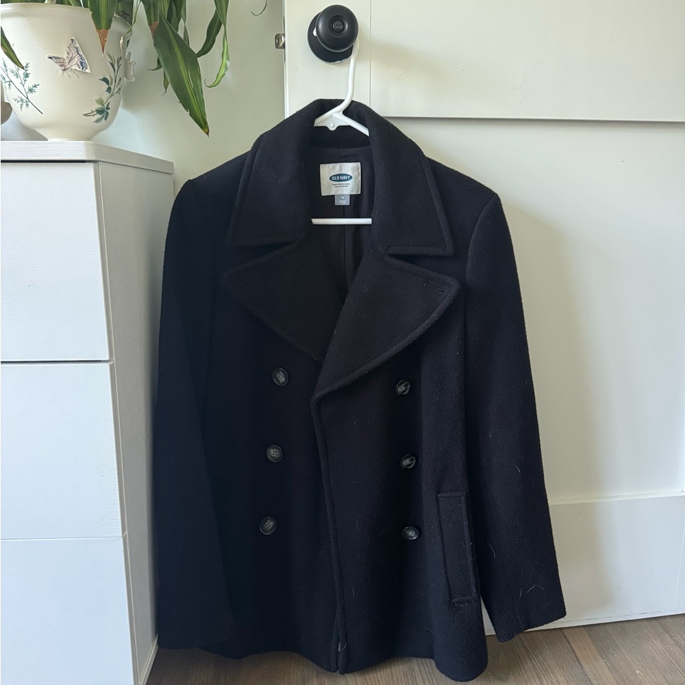 Women’s Black Peacoat